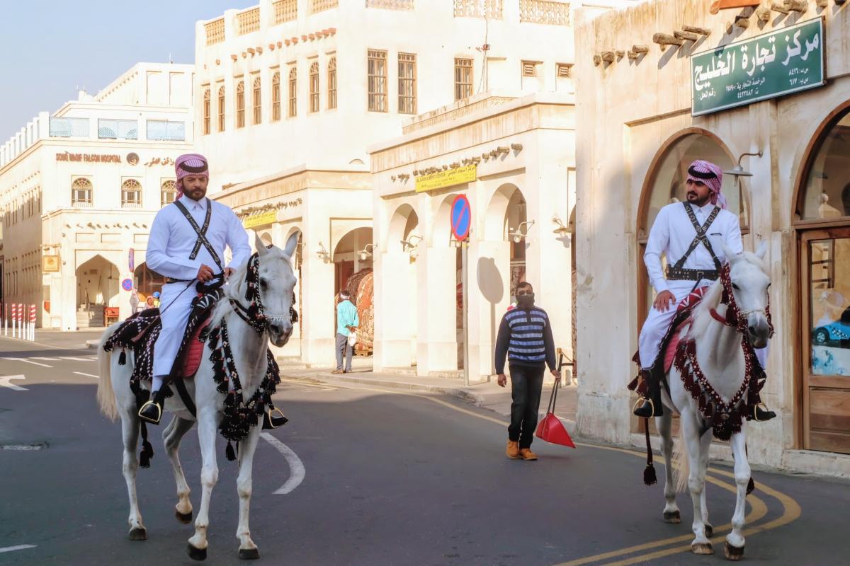 Всадники, Сук Вагиф, Доха, Катар Всадники, Сук Вагиф, Доха, Катар