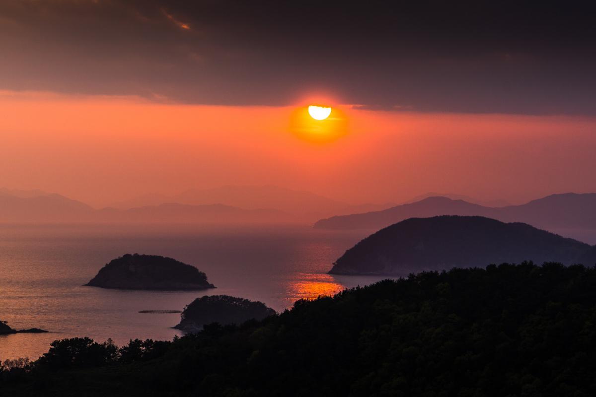 Закат, Южная Корея Закат, Южная Корея