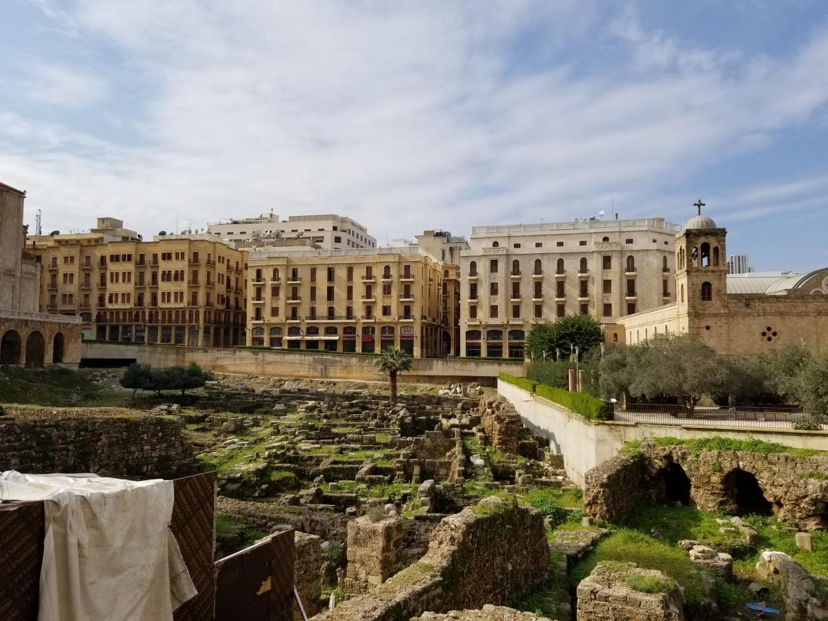 Римский форум, Бейрут, Ливан Римский форум, Бейрут, Ливан