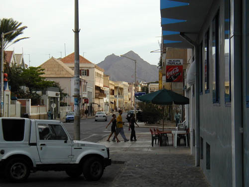 Минделу Остров Сан Висенти Кабо Верде Улица Минделу Остров Сан Висенти Кабо Верде Улица