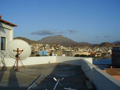 Монте Верде Остров Сан Висенти Кабо Верде Вид на гору из QTH D44AC Монте Верде Остров Сан Висенти Кабо Верде Вид на гору из QTH D44AC