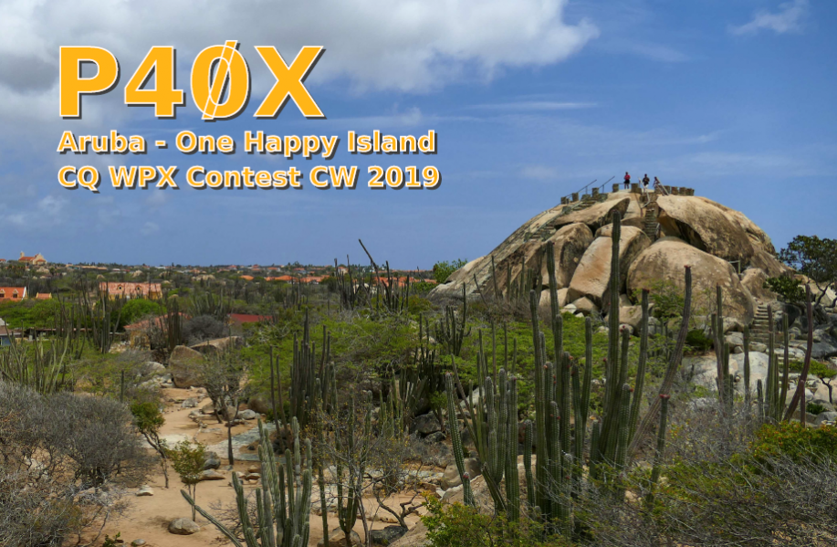 Aruba P40X QSL CQ WW WPX CW Contest 2019 Aruba P40X QSL CQ WW WPX CW Contest 2019