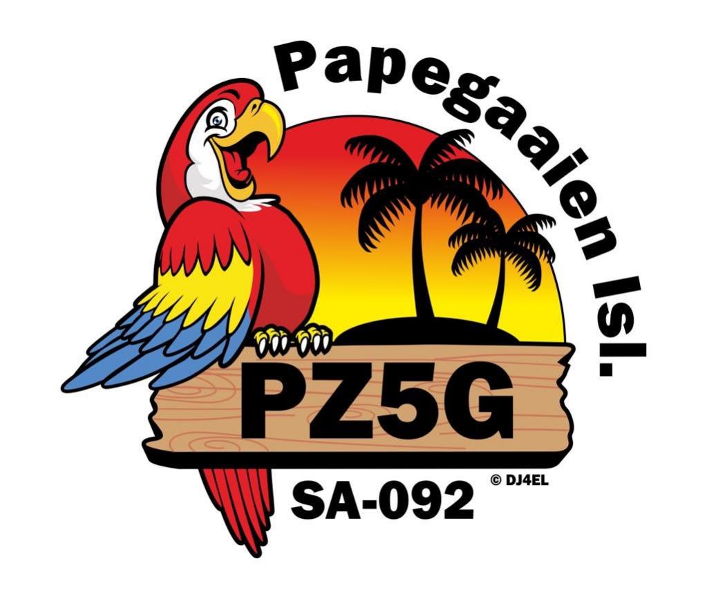 PZ5G Papegaaiene Island Logo