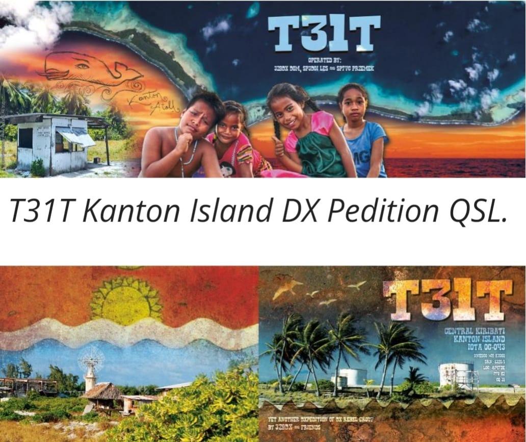 T31T Kanton Island QSL 2016