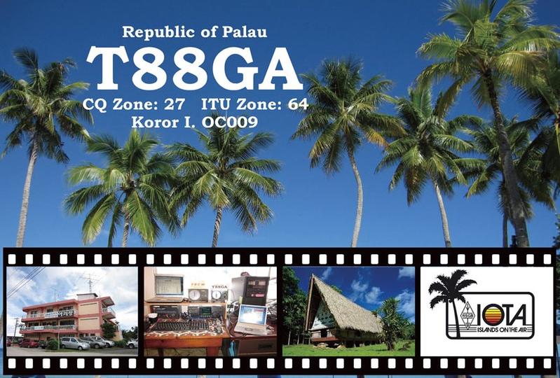 T88GA Остров Корор Палау QSL T88GA Остров Корор Палау QSL