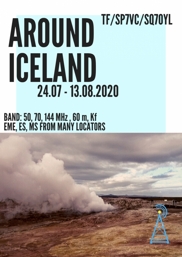 TF/SP7VC TF/SQ7OYL Исландия Баннер TF/SP7VC TF/SQ7OYL Исландия Баннер