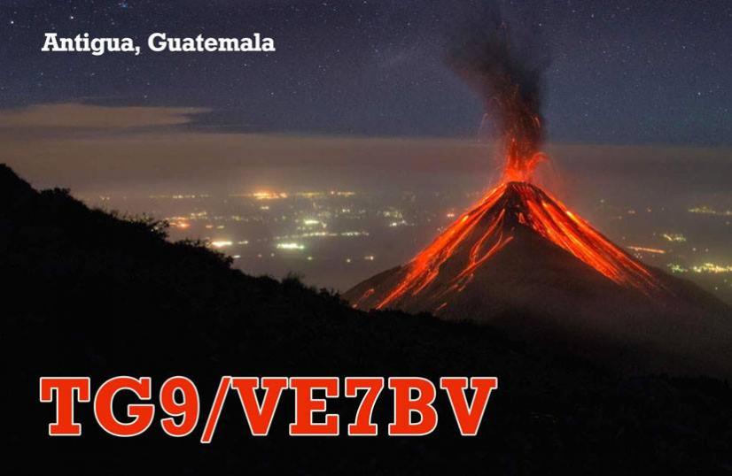 TG9/VE7BV Гватемала QSL TG9/VE7BV Гватемала QSL