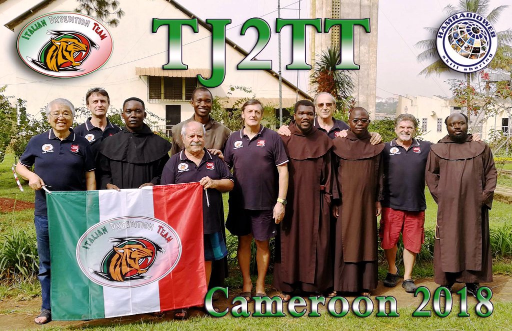 TJ2TT Камерун DX экспедиция QSL карточка