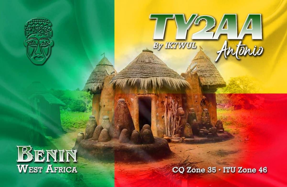 TY2AA Benin QSL Card