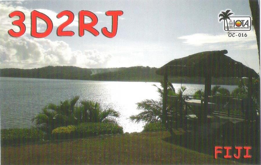 Viti Levu Island Fiji 3D2RJ QSL Viti Levu Island Fiji 3D2RJ QSL