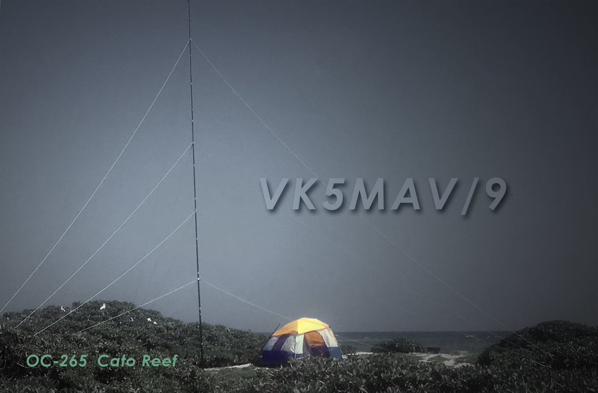 VK5MAV/9 Cato Reef QSL Card VK5MAV/9 Cato Reef QSL Card