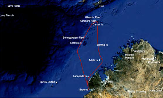 VK9AR Ashmore Reef Article Map  VK9AR Ashmore Reef Article Map