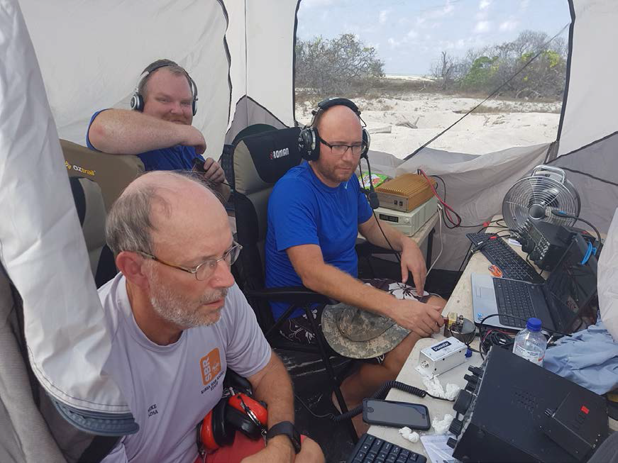 Ashmore Reef Mike AD5A after 30m closed, Craig VK5CE after 40m closed, Mike AB5EB on 20m Ashmore Reef Mike AD5A after 30m closed, Craig VK5CE after 40m closed, Mike AB5EB on 20m
