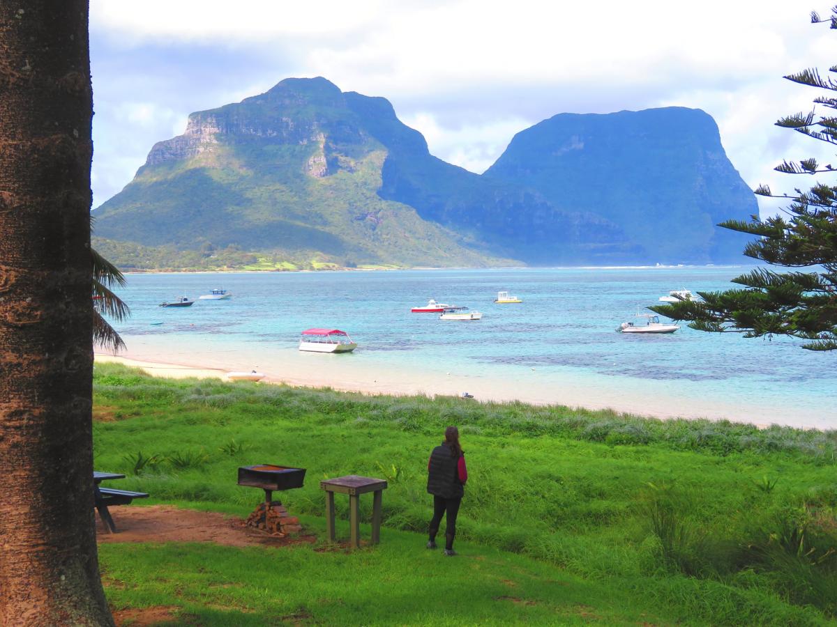 VK9LQ Admiring Mt. Lidgbird and Gower, Lord Howe Island. DX News VK9LQ Admiring Mt. Lidgbird and Gower, Lord Howe Island. DX News