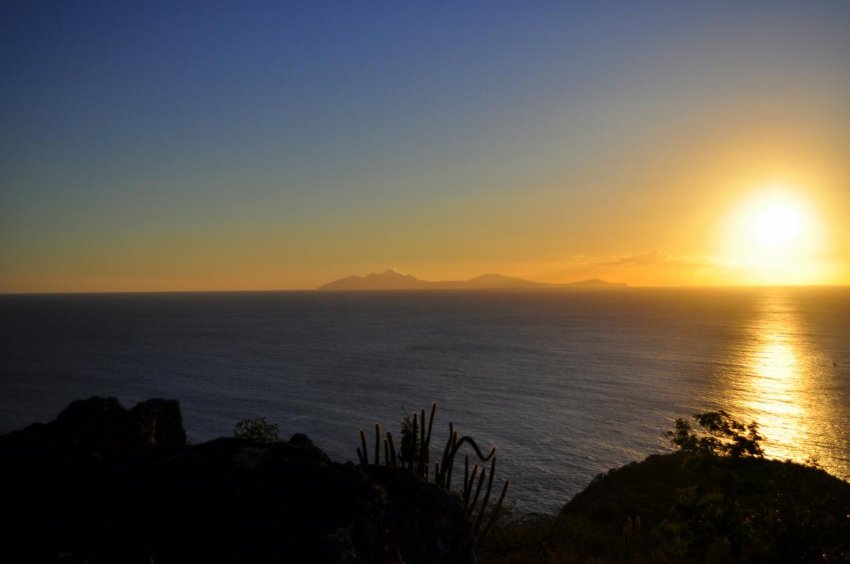 VP2MQX Sunset, Montserrat Island. Tourist attractions spot. VP2MQX Sunset, Montserrat Island. Tourist attractions spot.