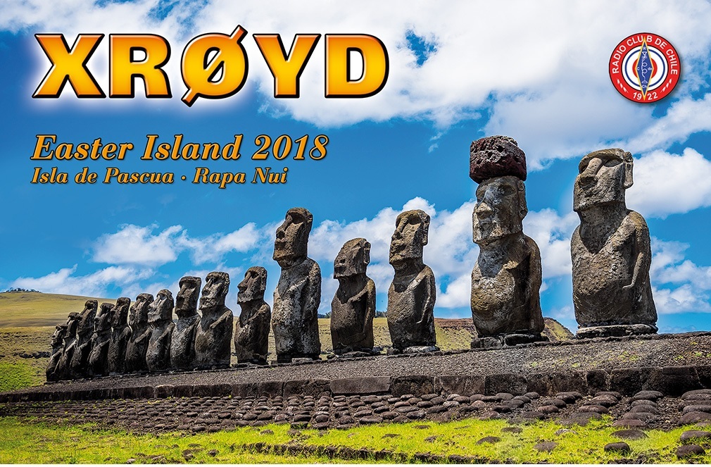 XR0YD DX экспедиция на остров Пасхи QSL XR0YD DX экспедиция на остров Пасхи QSL