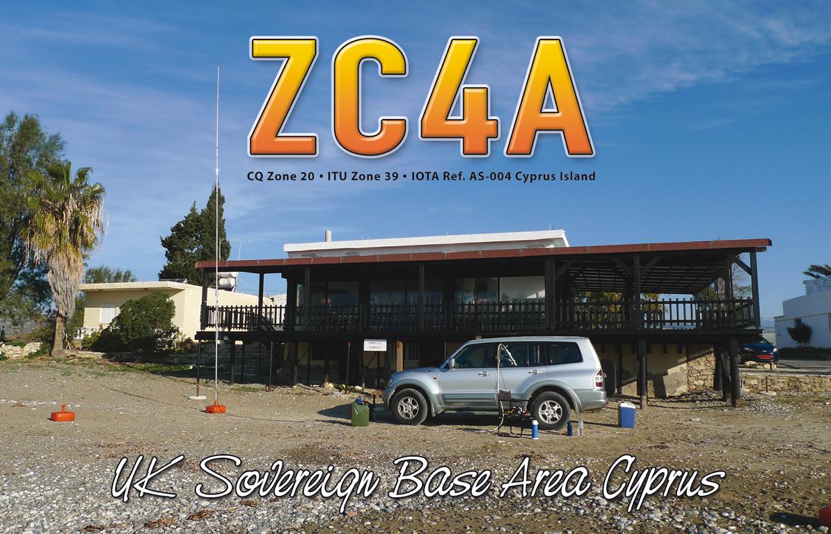 ZC4A UK Sovereign Base Area Cyprus QSL ZC4A UK Sovereign Base Area Cyprus QSL